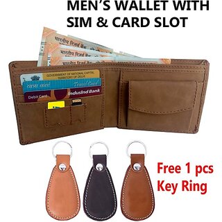                       EAGLEBUZZ Wallet  and  Belt Combo (Khaki)                                              