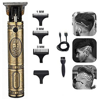                       High Quality Professional Golden t99 Trimmer Haircut Grooming Kit Metal Body Rechargeable 57 Trimmer 120 min Runtime                                              