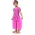 EAGLEBUZZ Barbie Baby Girls Below Knee Casual Dress (Pink, Short Sleeve)