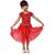 EAGLEBUZZ Baby Girls Below Knee Casual Dress (Red, Short Sleeve)