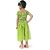 EAGLEBUZZ Barbie Girls Below Knee Casual Dress (Green, Short Sleeve)