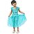 EAGLEBUZZ Barbie Baby Girls Below Knee Casual Dress (Blue, Short Sleeve)