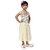 EAGLEBUZZ Barbie Baby Girls Calf Length Casual Dress (Beige, Short Sleeve)