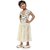 EAGLEBUZZ Barbie Baby Girls Calf Length Casual Dress (Beige, Short Sleeve)