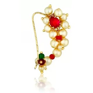                      RSINC Beads Gold-plated Plated Alloy Nose Ring                                              