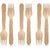 Wooden disposal forks