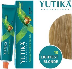 Yutika Professional Creme Hair Color , Lightest Blonde 10.0