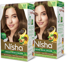 Nisha Creme Hair Color 3.5 CHOCOLATE BROWN , CHOCOLATE BROWN 3.5