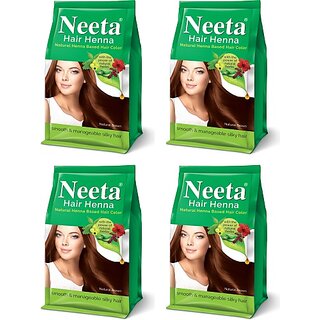 Neeta Natural Henna Based Hair Color 125 gm (Pack of 4) (1000 g)