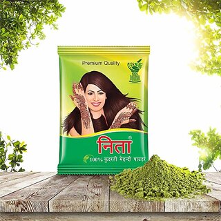                       Neeta Natural Mehendi /Henna Powder for Hair Colour & Mehndi Design 500 gm (Pack Of 1) , Natural Brown                                              