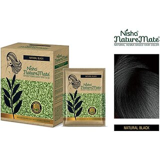                       Nisha Naturemate Natural Henna Based Hair Color Each Pack 60gm (Pack of 3) (180 g)                                              