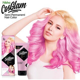                       Nisha Cosglam Semi Permanent Hair Color, #11 Soft Pink , 11 Soft Pink                                              