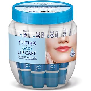                       Yutika Naturals Soft Touch Lip Care, Intense Moisture, Lip Balm, 10 Gram Each Jar Pack Clear (Pack of: 12, 10 g)                                              