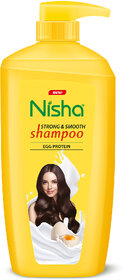 Nisha Egg Protein Shampoo For Strong & Smooth Hair, 650 ML (650 ml)