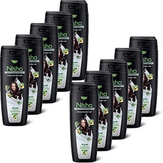 Nisha Shampoo for Healthy Hair Nutritive solution for Women & Men Avocado (Pack OF 10) (1800 ml) Nisha Shampoo for Healthy Hair Nutritive solution for Women & Men Avocado (Pack OF 10) (1800 ml)