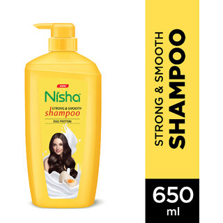                       Nisha Egg Protein Shampoo For Strong & Smooth Hair, 650 ML (650 ml)                                              