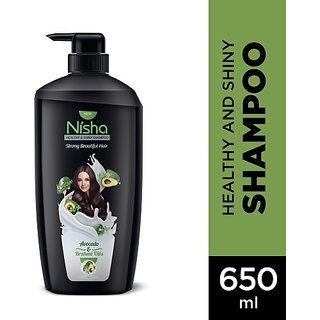 Nisha Healthy & Shiny Strong Beautiful Hair Shampoo, 650 ML Black (650)