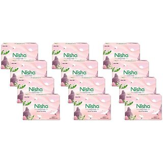                       Nisha Luxury Soap Bar Lily of The Valley for Soft & Beautiful Skin 100g EachPack of 12 (12 x 8.33 g)                                              