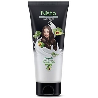                       Nisha Healthy & Shiny Conditioner Tube, 180ml Black (180 ml)                                              