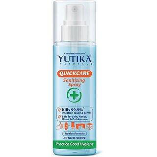 Yutika Naturals Sanitizer Spray Pump (200ml Pack Of 2) Sanitizer Spray Bottle Sanitizer Spray Bottle (2 x 100 ml)