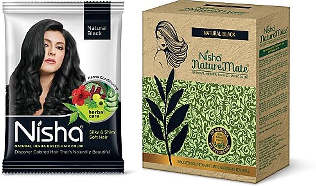 Buy Nisha Nature Mate Natural Henna Based Hair Colour - Original Black  Online at Best Price of Rs 40 - bigbasket