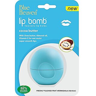 Blue Heaven Lip Bomb Heavenly Lip Balm, Cocoa Butter, 8g( Pack of 3)