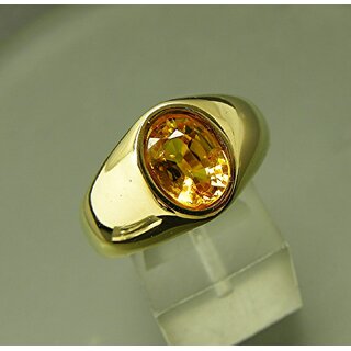 Buy 5.25 carat Yellow Sapphire Pukhraj Ring Natural Certified