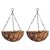 GARDEN DECO 12 Inch Hanging Basket for Indoor and Outdoor (Set of 2 PCS)