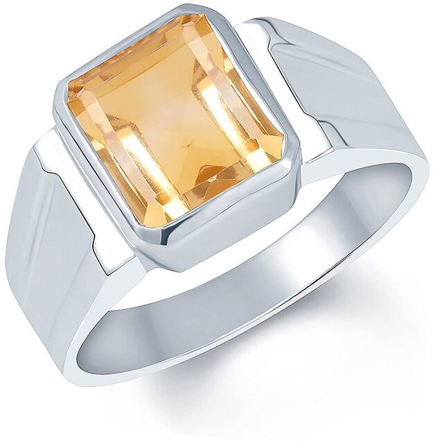 Natural and certified yellow sapphire ring | Pukhraj Ring-atpcosmetics.com.vn