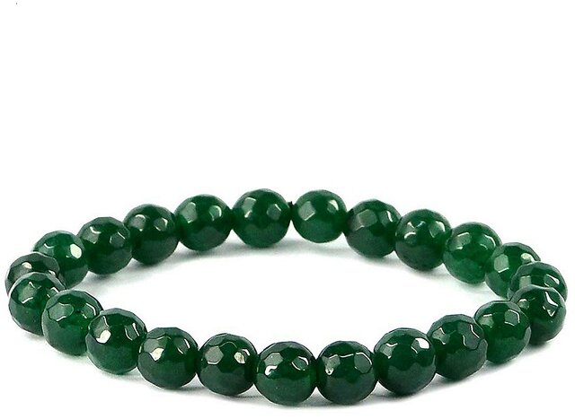Double Emerald Crystal Curb Bracelet  Mesmerize India