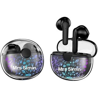 Mrs Simin Flash Wireless Earbuds IPX Truly Wireless 30hrs Best Low Latency Gaming TWS Bluetooth Headset Black In the Ear