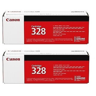                       Canon 328 / 2-pack Black Original LaserJet Toner Cartridges for Canon MF4450 , MF4412 , MF4570, MF4550, MF4420,MF4720                                              