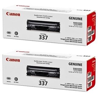 Canon 337 / 2-pack Black Original LaserJet Toner Cartridges for Canon MF211 , MF212w, MF215 , MF217w , MF221d , MF226dn