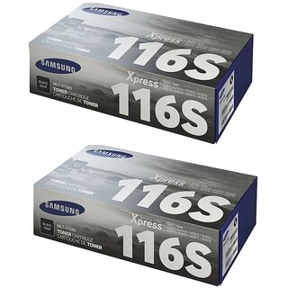 Samsung 116S 2-Pack Black Toner Cartridge  For Use Xpress M2625, Xpress M2625D, Xpress M2626, Xpress M2825DW