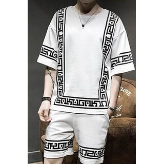                       Yellow Tree Mens Polyester White Tracksuit                                              