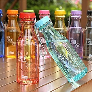                       Kudos Enterprise Portable Fashionable Leak-Proof Unbreakable Plastic for Juice, Sport, Camping, Outing (Assorted)- 650ml                                              