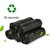 60 Pcs Garbage Bags/Dustbin Bags Small, 17x19 Inches (Black, Pack of 2 Roll)