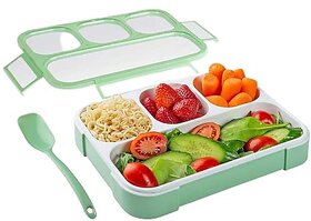 S4 Lunch Box 4 Compartment With Leak Proof Lunch Box For School  Office Use