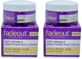 Fadeout Anti Wrinkle Brightening Night Cream 50g (Pack of 2)