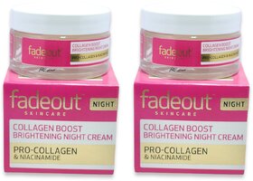 Fadeout Collagen Boost Brightening Night Cream 50g (Pack of 2)