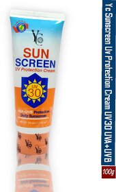 Yc Sunscreen Uv Protection Cream UV30 UVA+UVB 100g