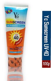 Yc Sunscreen Uv Protection Cream UV40 UVA+UVB 100g