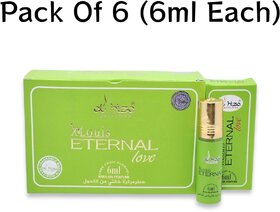 Al hiza perfumes Eternal Love Roll-on Perfume Free From Alcohol 6ml (Pack of 6)