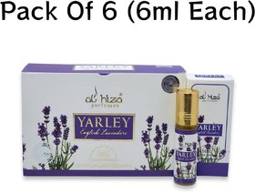Al hiza perfumes Yarley Roll-on Perfume Free From Alcohol 6ml (Pack of 6)