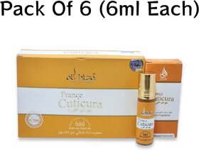 Al hiza perfumes Cuticura Roll-on Perfume Free From Alcohol 6ml (Pack of 6)
