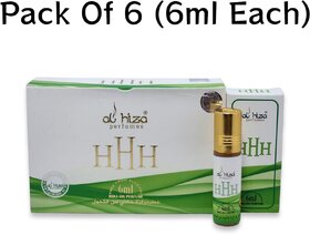 Al hiza perfumes HHH Roll-on Perfume Free From Alcohol 6ml (Pack of 6)
