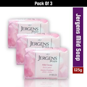 Jergens Mild Soap Cleans and freshens 125g (Pack of 3)