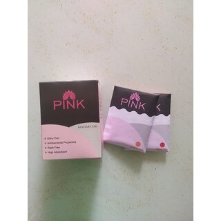                       Ultra Thin Soft PINK Sanitary Pads with free Disposable Envelop- 10 pads                                              