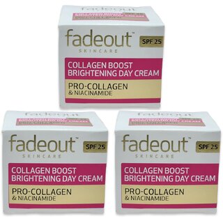 Fadeout Collagen Boost Brightening Day Cream 50g (Pack of 3)
