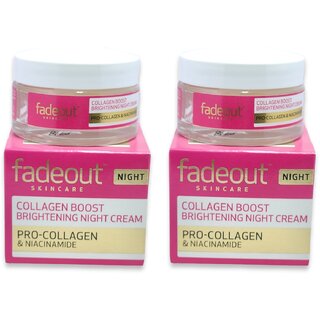                       Fadeout Collagen Boost Brightening Night Cream 50g (Pack of 2)                                              